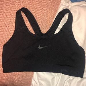 Nike black sports bra